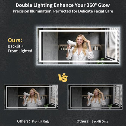 72"x32" LED Bathroom Mirror - Image 4