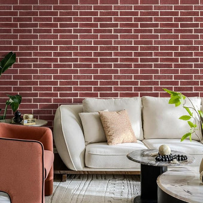 Commomy 3D Peel and Stick Brick, Ultralight Thin PVC Faux Brick Wall Panels - Image 8