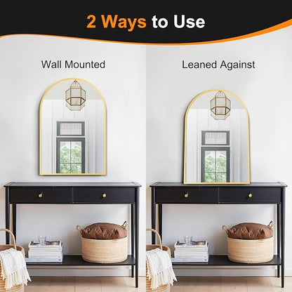 Delma Arched Bathroom Mirror, Living Room and Entryway - Image 6