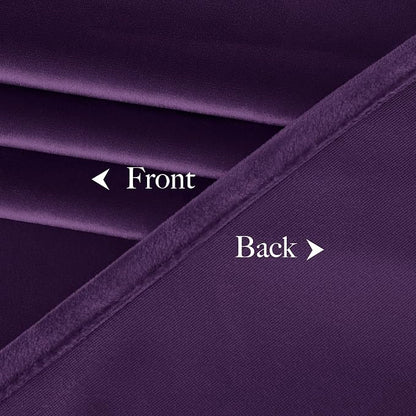 NICETOWN Purple Velvet Curtains and Drapes, Extra Long Elegant Wall Backdrop - Image 8