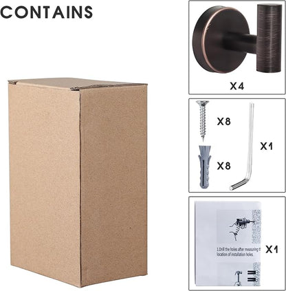 Bathroom Robe Towel Hooks Coat Wall Hook Stainless Steel Heavy Duty Door Hanger - Image 7