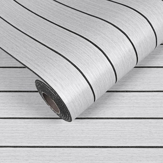 VEELIKE Light Grey Wood Wall Panels Peel and Stick Wood Slat Wall Panel by VEELIKE
