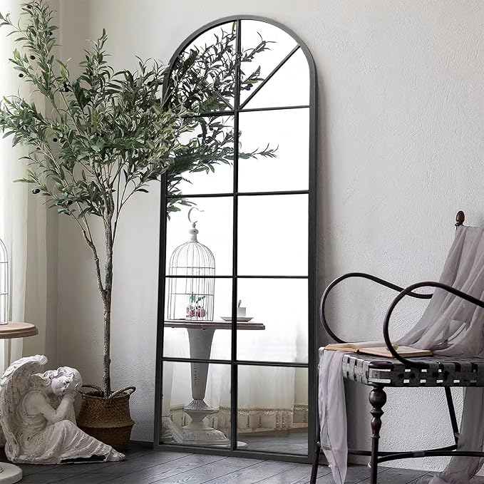 Full Length Mirror, Oversize Wall Mirrors, Farmhouse Standing Mirrors - Image 4