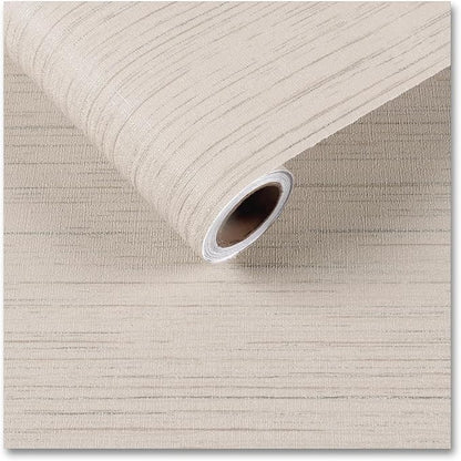 CRE8TIVE Cream White Grasscloth Peel and Stick Wallpaper Textured Grasscloth by CRE8TIVE