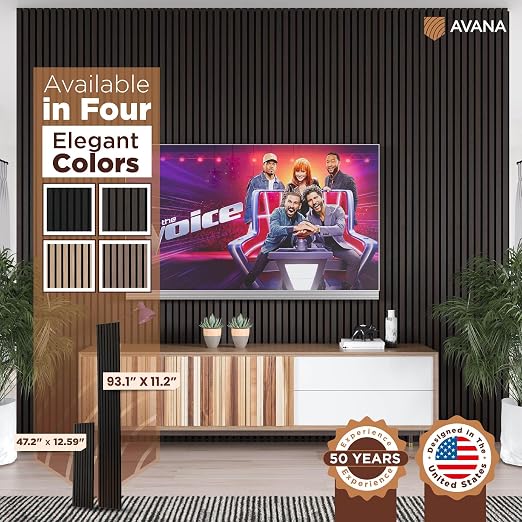 Avana Acoustic Wood Wall Panels – 93.2x11.25 Inch Panels – Fits 94x12 Layout – - Image 6