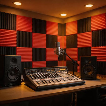 96 Pack Allxinlog Absorb the Echo Acoustic Foam Panel Wedge Studio - Image 5