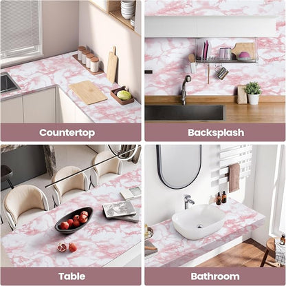 Abyssaly Glossy Marble Contact Paper - Image 5