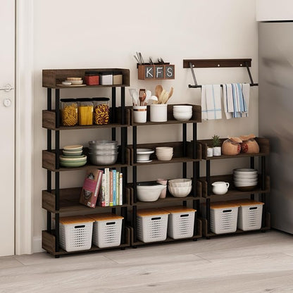 Furinno Turn-N-Tube 5-Tier Toolless Freestanding Multipurposes Display Rack - Image 2