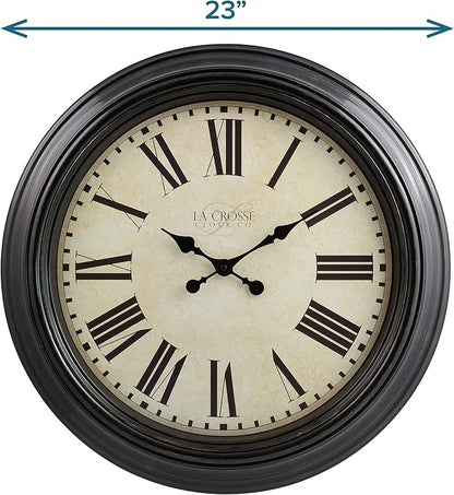 La Crosse Clock 404-2658 23-Inch Maxwell Quartz Wall Clock - Image 4