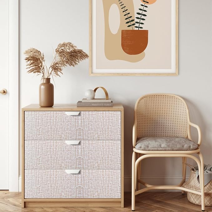 Yancorp 32.8ft Textured Fabric Wallpaper - Image 3