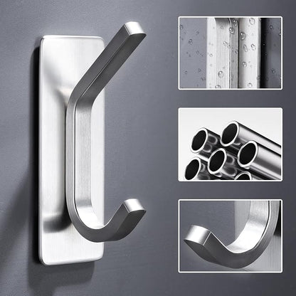 DELITON Adhesive Towel Hooks for Bathroom - Image 4