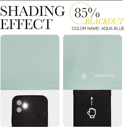 NICETOWN Aqua Blue Blackout Curtains - Image 5