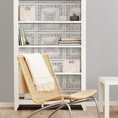 NuWallpaper NU2495 Reclaimed Tin Peel & Stick Wallpaper - Image 3