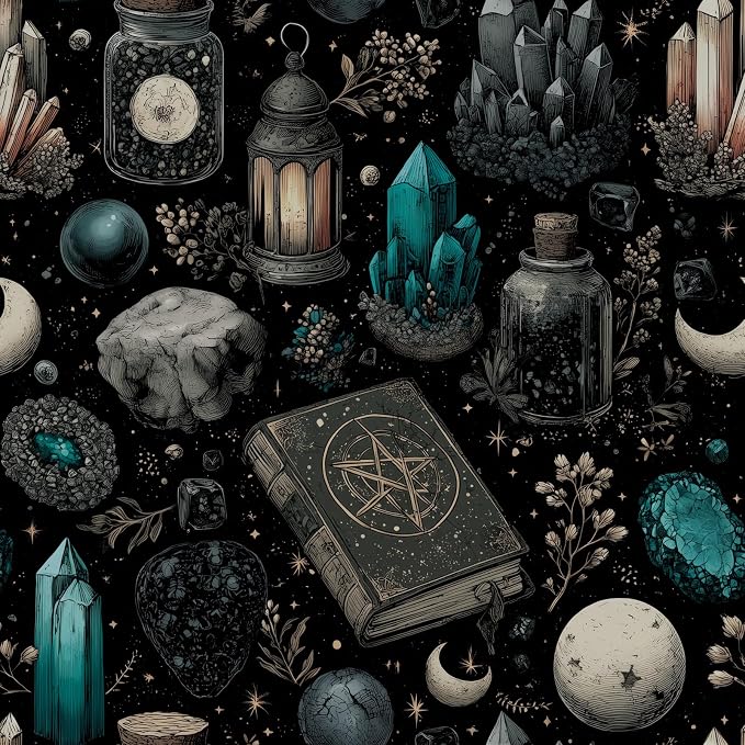 FLFK Mystic Dark Fantasy Peel and Stick Wallpaper by FLFK