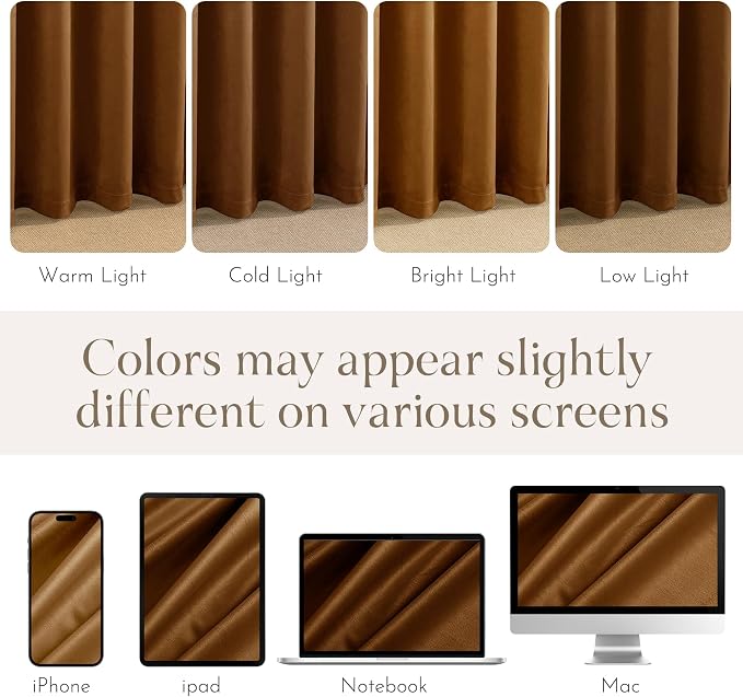 NICETOWN Velvet Curtains 84 inches - Image 8