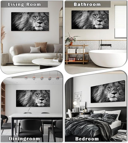 Baisuart D0198 Modern Giclee Canvas Prints Wall Art Stretched Artwork Black and - Image 2