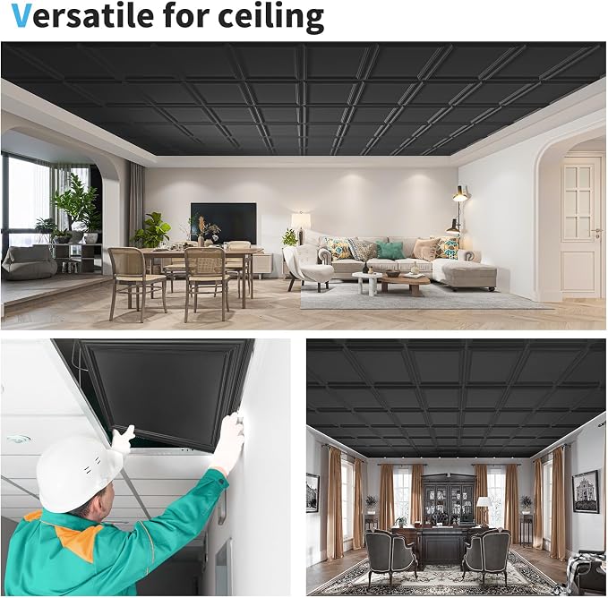Art3d 24-Pack Drop Relief Ceiling Tiles - Image 8