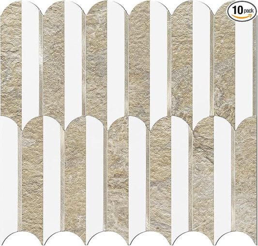 Vamos Tile Peel and Stick Backsplash Seamless Tile, 10 Sheets Stick on by VamosTile
