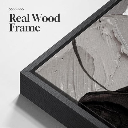 Large Framed Modern Abstract Wall Art - Image 5