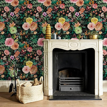 JiffDiff Floral Pattern Self-Adhesive Contact Paper, Oil and Water Resistant - Image 5