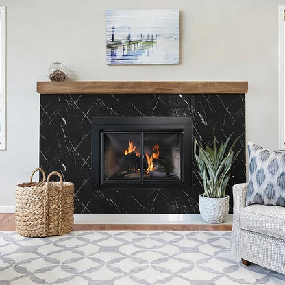 Abyssaly Black Marble Contact Paper Peel and Stick Countertops Waterproof Stick - Image 3
