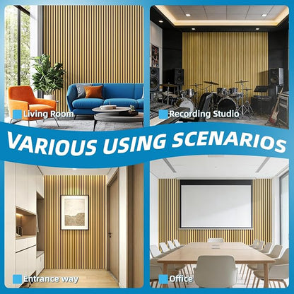 Art3d 6-Piece Wood Slat Acoustic Panels - Image 7