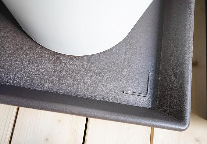 Square Plant Saucer 18 Inch 2 Pack, Large Plant Trays for Pots Heavy Duty Plastic Plant Saucers for Indoors Outdoors, Flower Pot Plant Drip Trays No Holes Plant Lover Gardening Gifts