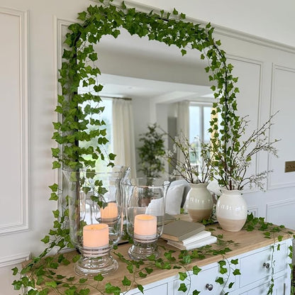 CQURE 72 Pack 504Ft Artificial Ivy Fake Vines, Ivy Garland Greenery Garland - Image 2
