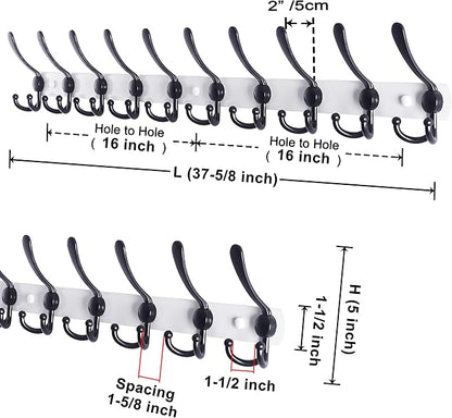 Dseap Coat Rack Wall Mount - Image 2
