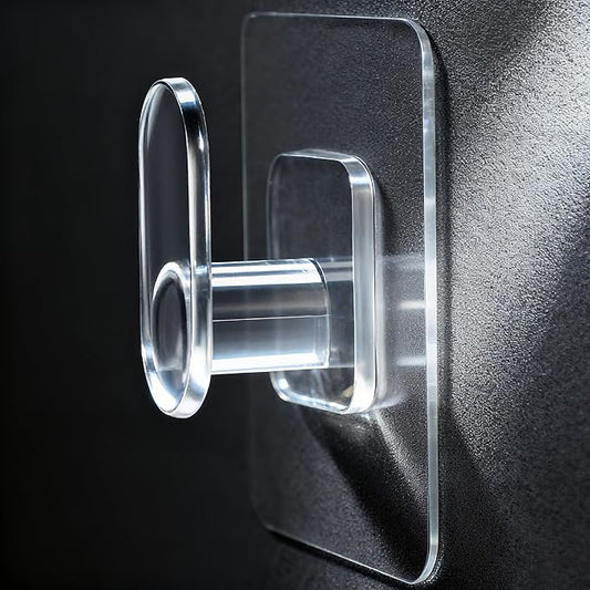 DELITON Clear Cute Storage Hooks, 10 Packs, Adhesion - Image 2