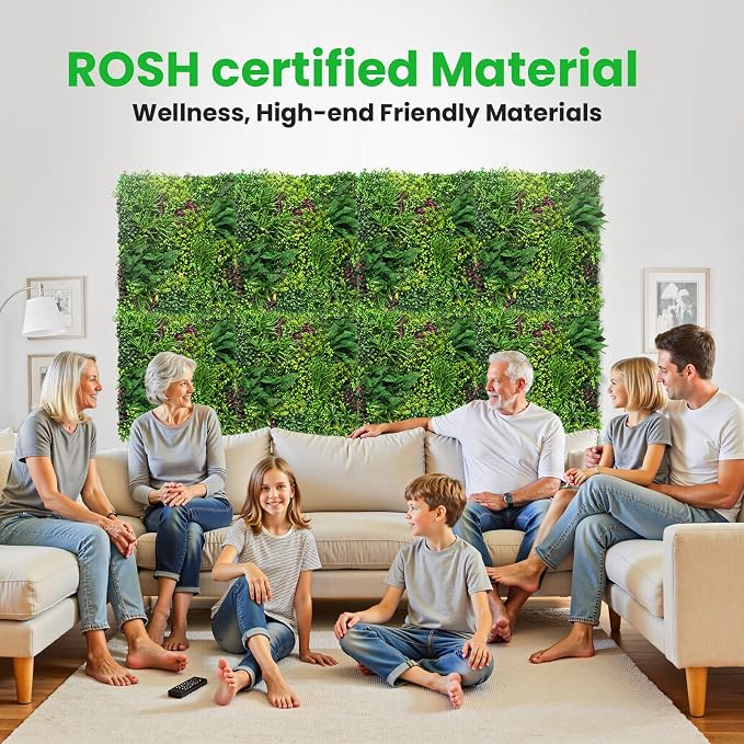 Artificial Grass Wall Roll 40"x120", 3D Green Grass Wall - Image 4
