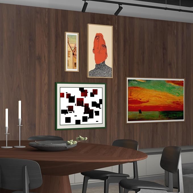 BOMENG Large Walnut Wood Contact Paper Matte 48"x591" Dark Brown Wood Wallpaper - Image 5
