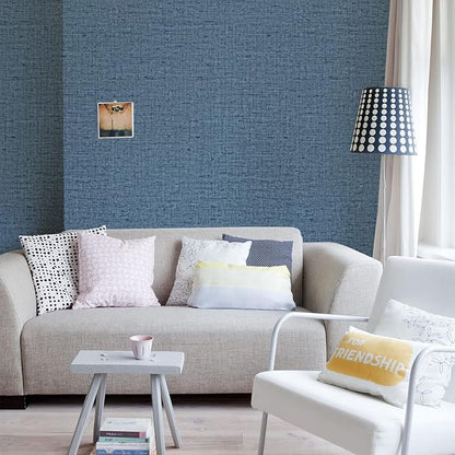 Blue Peel and Stick Wallpaper Removable 236inch Vinyl Stick on Decor Paper - Image 5