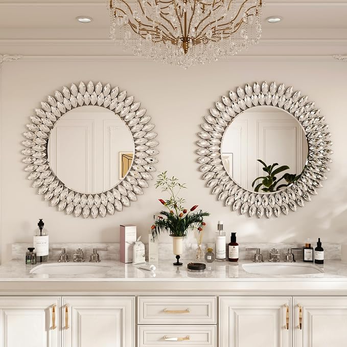 Kelly Miller Round Jeweled Mirror - Image 4