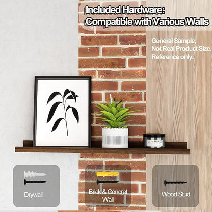 Floating Shelves for Wall Decor, Long Wall Mounted Storage Shelf for Bedroom - Image 5
