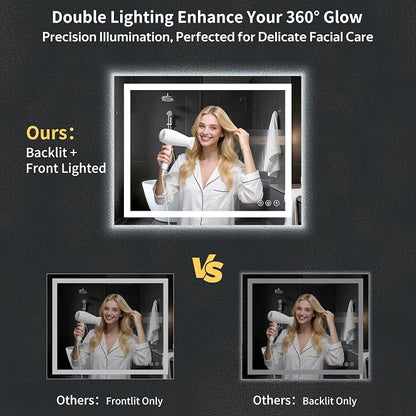 40"x32" LED Bathroom Mirror - Image 3