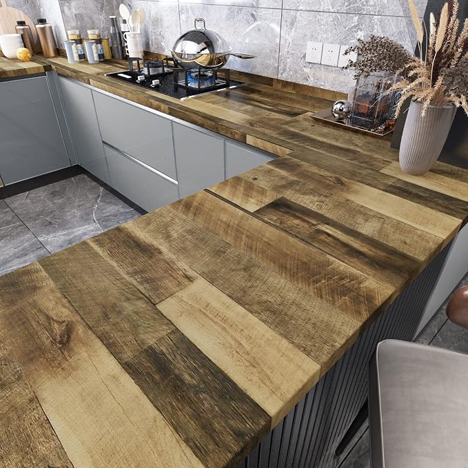 WESTICK Brown Wood Countertop Contact Paper - Image 2