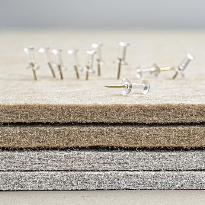 Lightomorrow Bulletin Board, 36 x 24 Inches Felt Pin Board, Cork Alternative - Image 6