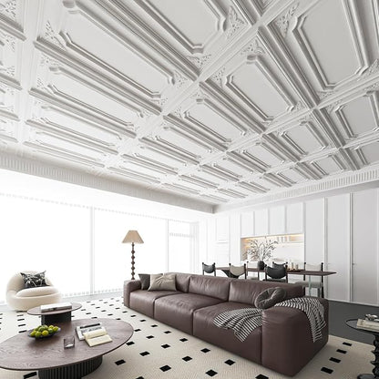 Art3dwallpanels 12 Pack Drop Ceiling Tiles, 2x4 Ft PVC Decorative 3D Wall Panel - Image 8
