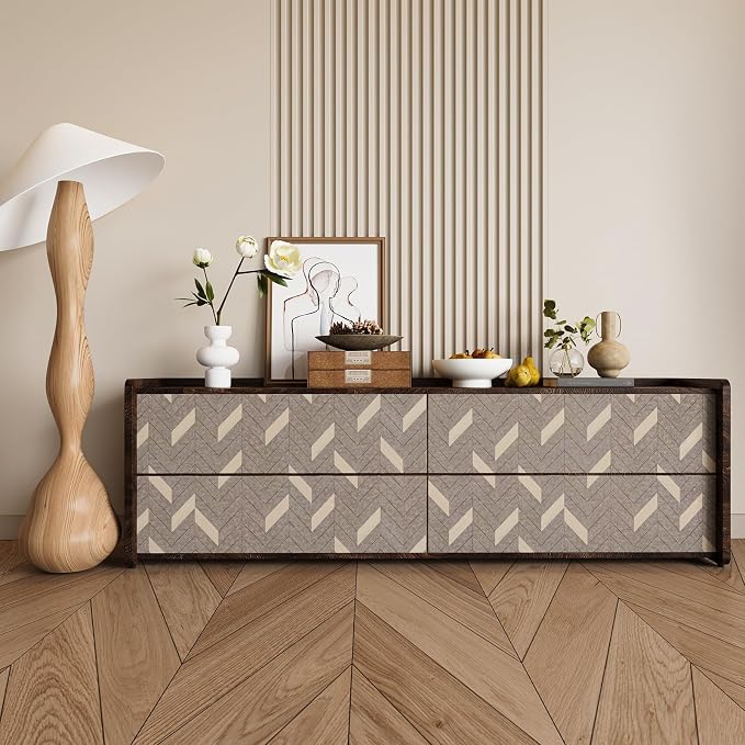 BOMENG Herringbone Peel & Stick Wallpaper - Image 6