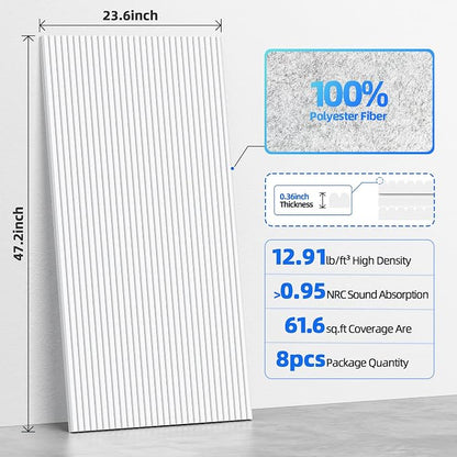 8 Pack Large Acoustic Panels Sound Absorbing - Image 6