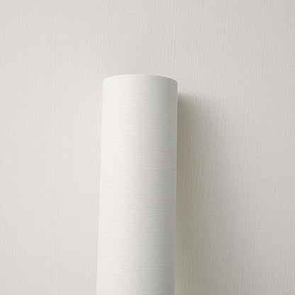 Haimin Fabric Wallpaper Textured Contact Paper White Peel and Stick Faux Linen - Image 5