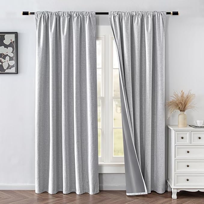 IGEMAEVE 100% Blackout Curtains 96 Inches Long - Image 2