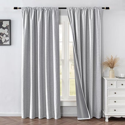 IGEMAEVE 100% Blackout Curtains 96 Inches Long - Image 2