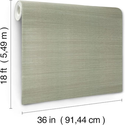 York Wallcoverings Natural Sisal Pine Peel and Stick Grasscloth Wallpaper - Image 6