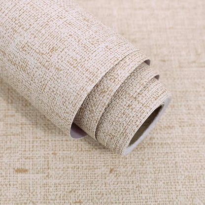 Beige Grasscloth Wallpaper Peel and Stick Vintage Grasscloth Contact Paper by lenify