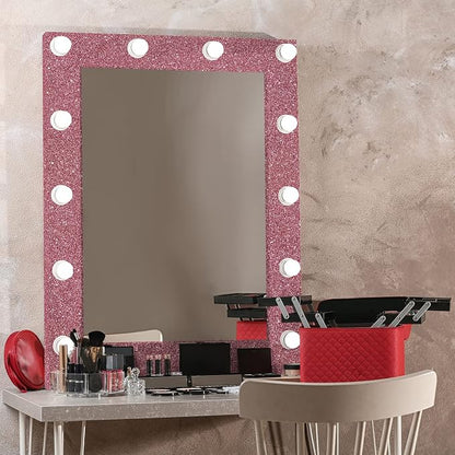 CRE8TIVE Rose Gold Wallpaper Border Peel and Stick Wall Border Fabric Glitter - Image 2