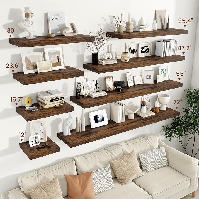 Vivelove 12" Deep Floating Shelves - Image 2