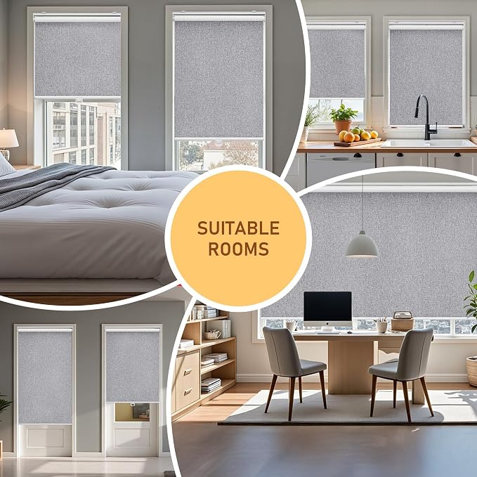 Customize Cordless Roller Shades Blackout Blinds - Image 7