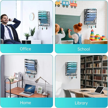 5 Tier Wall File Organizer - Image 7